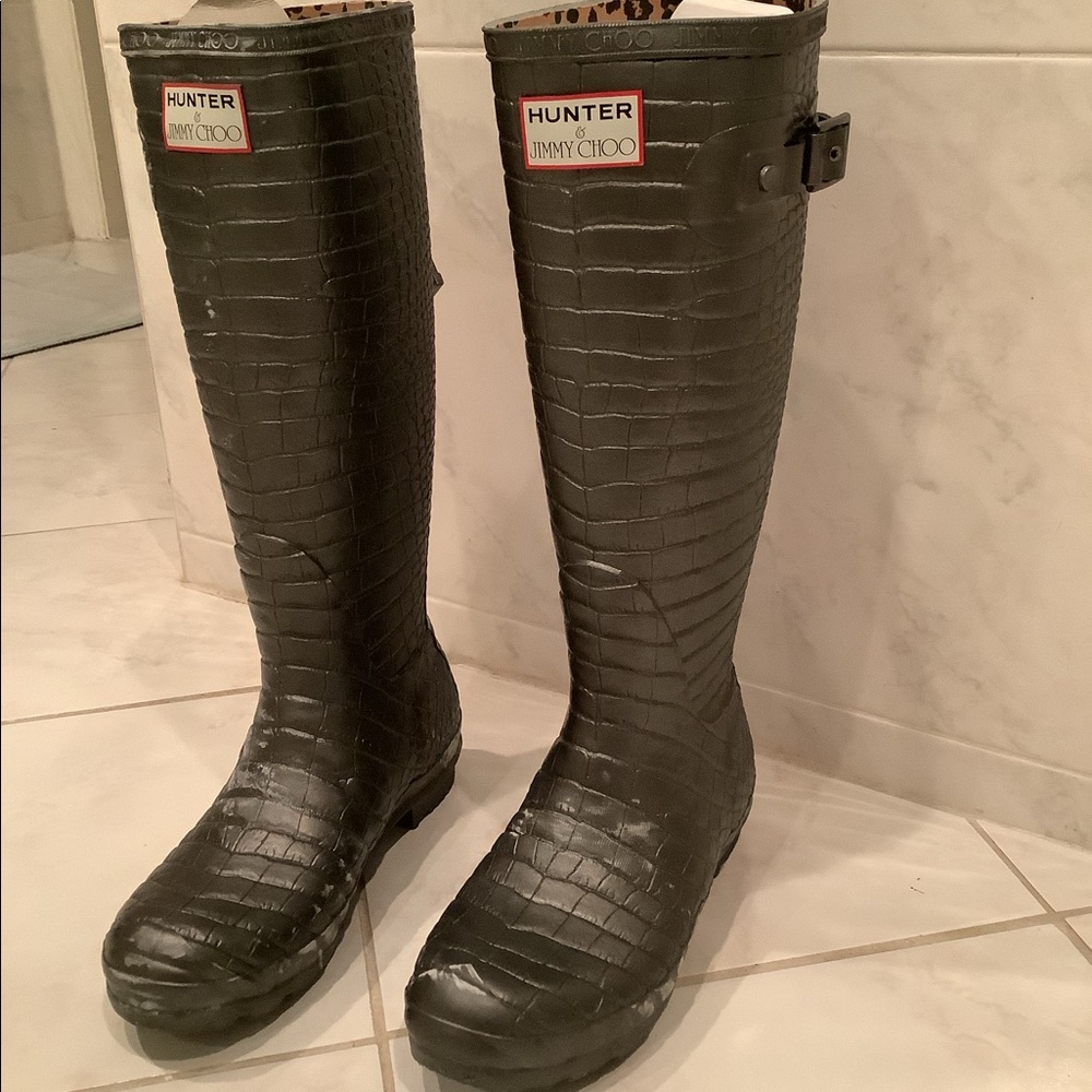 Hunter Jimmy Choo boots size 6 never worn